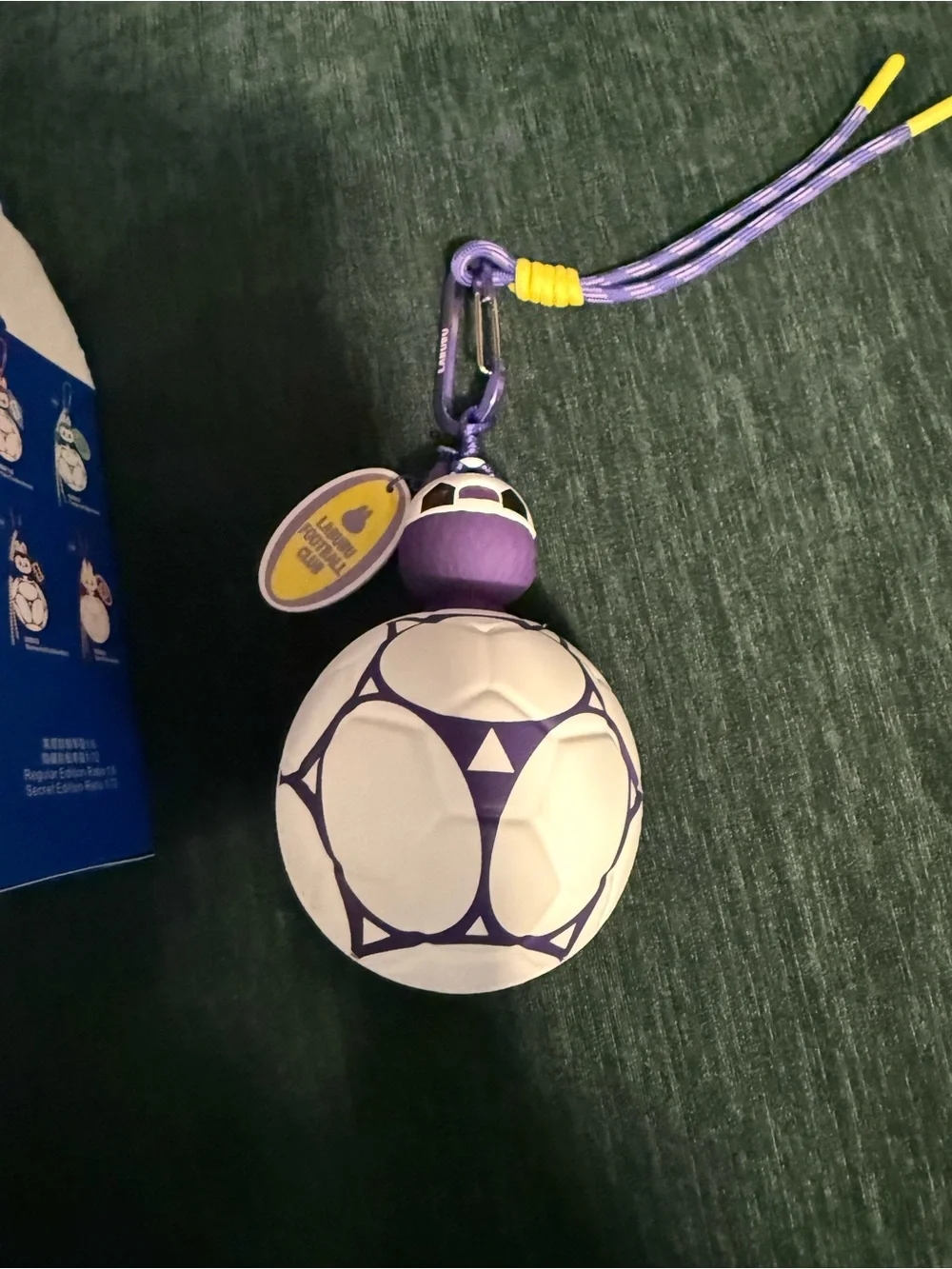 Purple Soccer Ball Keychain Toy - Kids Toys